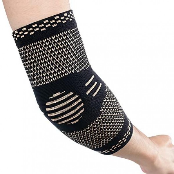 Copper Content Arm Support Elbow Compression Sleeve for Tendonitis Copper Content Arm Support Elbow Compression Sleeve for Tendonitis