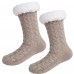 Anti-slip Grips slipper unisex Fleece fur lined warm color room floor socks Anti-slip Grips slipper unisex Fleece fur lined warm color room floor socks