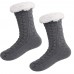Anti-slip Grips slipper unisex Fleece fur lined warm color room floor socks Anti-slip Grips slipper unisex Fleece fur lined warm color room floor socks