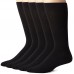 Men Cotton Thin Black Seamless Mid-Calf Work Sock