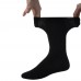 Men Cotton Thin Black Seamless Mid-Calf Work Sock