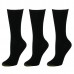 Men Cotton Thin Black Seamless Mid-Calf Work Sock
