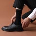 Black gray cotton mens business socks instock Black gray cotton mens business socks instock