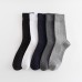 Black gray cotton mens business socks instock