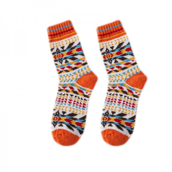 Wholesale Wool Soft Striped Retro Women Stylish Socks Wholesale Wool Soft Striped Retro Women Stylish Socks