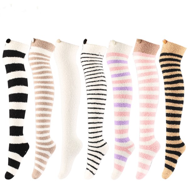 women non slip microfiber fluffy over knee high socks women non slip microfiber fluffy over knee high socks