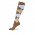 Argyle Graduated Knee Compression Socks Shin Splints Traveling Argyle Graduated Knee Compression Socks Shin Splints Traveling