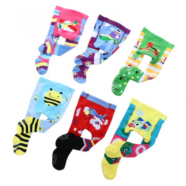 Cotton kids tights with silicone grip Cotton kids tights with silicone grip