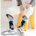 Custom logo cotton knitted breathable crew mens fashion socks Custom logo cotton knitted breathable crew mens fashion socks