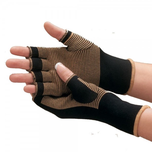 Copper Bamboo Infused Fingerless Arthritis Pain Relief Therapeutic copper compression arthritis gloves Copper Bamboo Infused Fingerless Arthritis Pain Relief Therapeutic copper compression arthritis gloves