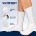 6 Pairs of Swollen Women Quarter Diabetic Socks with Grips