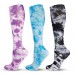 Customized colorful tie dye compression socks Customized colorful tie dye compression socks