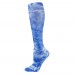 Customized colorful tie dye compression socks