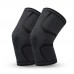 Nylon warm silicone protect sport knitted sleeve knee support
