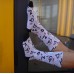 360 printed polyester pet design fancy crew sublimation socks