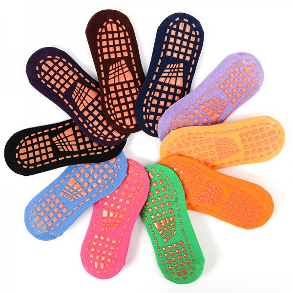 Wholesale Fashion Colorful Non-slip Adults Trampoline Socks Custom Wholesale Fashion Colorful Non-slip Adults Trampoline Socks Custom