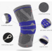 Silicone spring patella pad knee brace