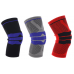 Silicone spring patella pad knee brace
