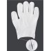 White cotton knitted disposable working glove