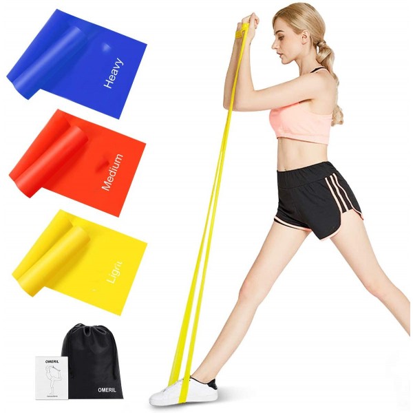 Resistance Bands Set And Long Exercise Bands Workout Stretch Bands for Physical Therapy And Gym And Yoga Resistance Bands Set And Long Exercise Bands Workout Stretch Bands for Physical Therapy And Gym And Yoga