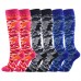3 pairs per pack colorful compression socks for running
