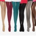 Plain black sexy snagging resistance business woman office pantyhose / tights