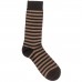 Custom Mens Dress Casual Colorful Stripe Cotton Socks Men Business Striped Socks High Socks Black Stripe Business Men