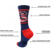 Mens sport athletic crew football sock Mens sport athletic crew football sock