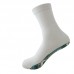 Comfortable White Cotton Foot Acupressure Massage Socks Acupoint Printed Socks