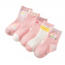 Custom girls cotton toddler socks breathable cartoon thicken baby socks