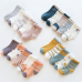 Custom girls cotton toddler socks breathable cartoon thicken baby socks