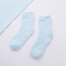 Customizable women crew winter fuzzy socks cozy calming warm bed socks