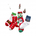 Custom designer cute winter thick fashion colorful unisex Christmas socks