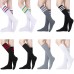 colorful stripes knee high cotton school girl socks