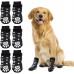 Anti Slip Dog Socks - Dog Gripping Socks with Straps Traction Control for Indoor on Hardwood Floor Wear, Pet Paw Protector for Small Medium Large Dogs M