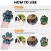 Dog Paw Protector Pads Non-Slip, (12 Sets - 48 Pads) Paw Grippings Traction Pads Provides Traction and Brace for Weak Paws to Prevent The Dog from Sliding on Smooth Floors - S