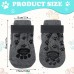 Anti Slip Dog Socks Non-Slip Dog Socks with Adjustable Strap Traction Control for Indoor on Hardwood Floor Wear (Black, Gray,S)