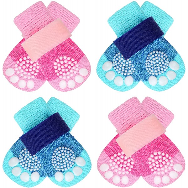 Double Side Anti-Slip Dog Socks with Adjustable Straps Puppy Paw Protector Socks with Grippings Strong Traction Control for Pet Dog Indoor on Hardwood Floor Wear (Medium) Double Side Anti-Slip Dog Socks with Adjustable Straps Puppy Paw Protector Socks with Grippings Strong Traction Control for Pet Dog Indoor on Hardwood Floor Wear (Medium)