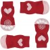 Printed Small Dogs Socks Soft Breathable Cotton Pet Socks Cute and Lovely for Small Dogs and Cats. (Heart, 4)