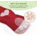Printed Small Dogs Socks Soft Breathable Cotton Pet Socks Cute and Lovely for Small Dogs and Cats. (Heart, 4)