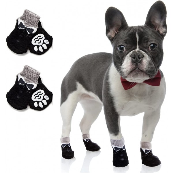 Anti-Slip Dog Socks,2Pairs Prevent Licking Socks for Indoor Hardwood Wear Knit Dog Socks with Grippings Dog Grippingpy Socks Anti-Slip Dog Socks,2Pairs Prevent Licking Socks for Indoor Hardwood Wear Knit Dog Socks with Grippings Dog Grippingpy Socks