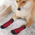 Anti Slip Dog Socks - Dog Gripping Socks with Straps Traction Control for Indoor on Hardwood Floor Wear, Pet Paw Protector for Small Medium Large Dogs L