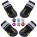 Dog Boots Waterproof Shoes for Large Dogs with Reflective Strips Rugged Anti-Slip Sole Black 4PCS (Size 6: 2.6x3.0(W*L) for 52-65 lbs, Black) Dog Boots Waterproof Shoes for Large Dogs with Reflective Strips Rugged Anti-Slip Sole Black 4PCS (Size 6: 2.6x3.0(W*L) for 52-65 lbs, Black)