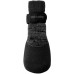 FouFou Dog 82539 2017 Rubber Dipped Socks, X-Small, Black