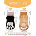 Anti-Slip Pet Socks Dog Socks Pet Paw Protectors Traction Control for Small Breed Dogs Indoor Wear with 2 Rolls Grippings