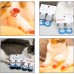 FAJASPET Fajaspet8 Pcs/Set Small Pet Dog Socks Soft Knitted Cotton Rubber Particles Non-Slip Socks Suitable for Small and Medium Size Dogs and Cats Paw Protector for Indoor Hardwood Floor Walking