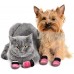 Frienda Dog Socks Pet Knit Socks Anti-Slip Cat Socks Adjustable Paw Protector for Small Puppies and Kittens Traction Control (Pink,S)