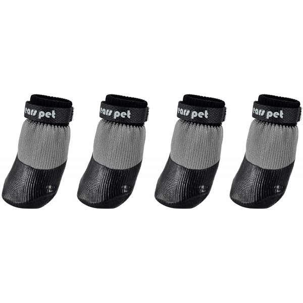 Dog Socks, Anti-Slip Waterproof Pet Socks and Dog Paw Protector Set, Dog Boots with Adjustable Straps for Outdoor and Hardwood Floor - Black Dog Socks, Anti-Slip Waterproof Pet Socks and Dog Paw Protector Set, Dog Boots with Adjustable Straps for Outdoor and Hardwood Floor - Black