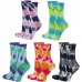 Tie Dye Crew Socks, for Lady's Women's, Colorful Tie-dye Cotton Socks Soft Crew Socks, Wholesale, Custom