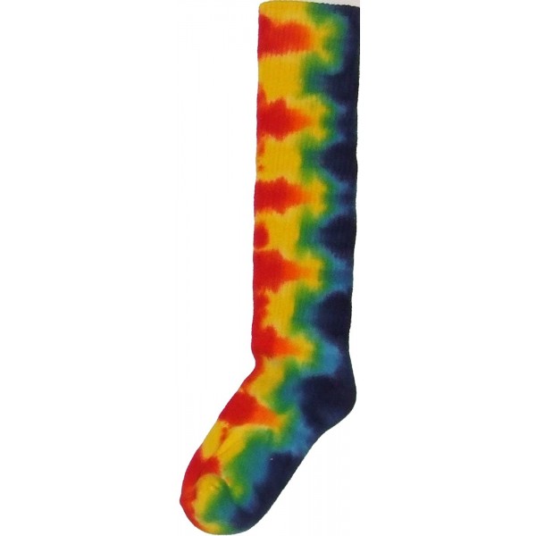 Rainbow Tie Dye Socks, Tie Dye Over the Calf Socks Rainbow Men Women Teens Rainbow Tie Dye Socks, Tie Dye Over the Calf Socks Rainbow Men Women Teens